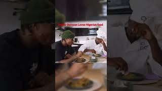 DeMar Derozan tries Nigerian Egusi #basketball #nba #africa #egusisoup #food #delicious