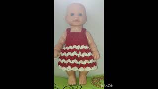 #crochet Vestido de Crochê para Boneca Bebê @milyartesanatoecroche6247