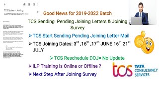 Good News TCS Sending Pending New Joining Letters 2022||TCS sending DOJ 2019-2022Batch Today Update