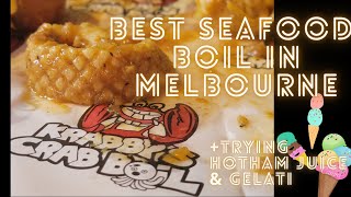 BEST SEAFOOD BOIL in MELBOURNE  -  Krabby's Crab Boil | Hotham Juice & Gelati with Ms. KittyKits