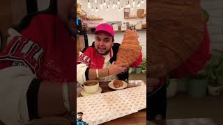 Small vs Biggest Croissant 😳😳कोनसा होगा Best ? 😱😱 #shorts #food #funny #foodie #streetfood #viral SA