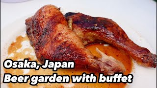 【Japan buffet】Beer garden on the roof of a department store! Umeda in Osaka