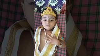 Krishna getup changing|baby krishan|krishan#baby #krishnajanmashtami#krishna#krishnajayanthi