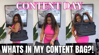 I found the PERFECT content bag!! Whats in my content bab? Pack for content day with me!