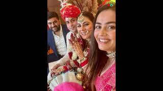 Shraddha Arya marriage video / Shraddha Arya Rahul wedding look #shorts