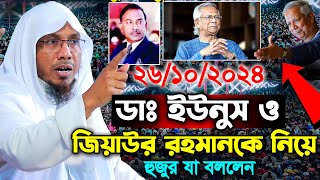 ডাঃ ইউনুস ও জিয়াউর রহমানকে নিয়ে হুজুর যা বললেন।Rafiqullah Afsari Waz rt islamic channel