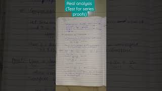 real analysis notes|comparison test|cauchy root test|D'alembert ratio test|leibnitz test|ggubscnotes