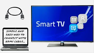 How to connect laptop with android smart TV using HDMI cable - By Unbiased-Reviews ubr