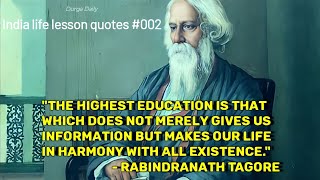 India life lesson quotes #002 @DurgaDaily #rabindranath #quotes #motivation #video