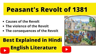 Peasants revolt 1381 summary in Hindi | Thinking Literature | UGC-NET |