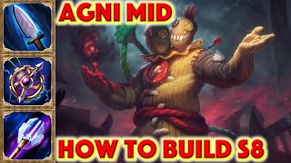 SMITE HOW TO BUILD AGNI - Stitched Creation Agni Skin Showcase + Agni Mid Build + Gameplay