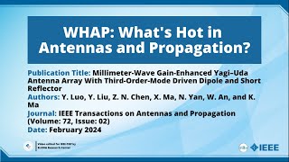 Millimeter-Wave Gain-Enhanced Yagi–Uda Antenna Array With Third-Order-Mode Driven Dipole