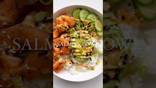 How to make a Salmon Bowl Easy Lunch Ideas with our Best Shortcuts #shorts