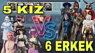 KIZLAR VS ERKEKLER ( KİM KAZANDI ? ) / Pubg Mobile