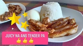 #Vlog34 COOKING JUICY AND TENDER LOIN PORK WITHOUT OIL 😍