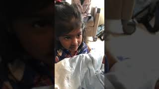 Toddler meets new baby for the first time