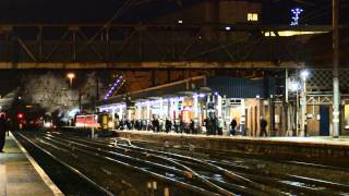 60009 Union of South Africa storms through Doncaster working 1Z49 to Cambridge on the 18.12.14