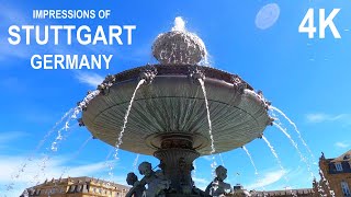 [4K] Beautiful Impressions of Stuttgart in Germany