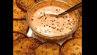 THE BEST FRIED GREEN TOMATOES WITH DELICIOUS DIPPING SAUCE | QUICK & EASY |