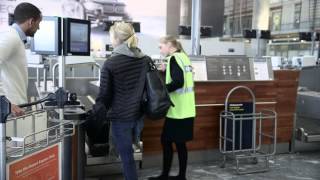 Self Service BagDrop from DSG, Oslo Airport, Norway