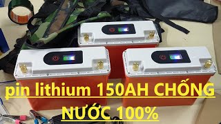 combo bộ pin lithium 12v 150AH 50AH Chống nước giá chỉ 2500k