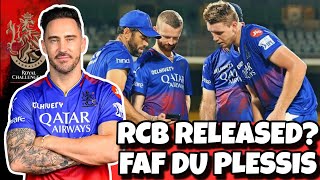 IPL 2025: Faf du Plessis officially released by RCB | RCB Retain & Release Players 2025