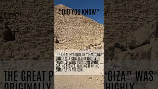 Great Pyramid of Giza #pyramid #egypt #artwork #limestone #amazingfacts #sun #trending #viral #reels