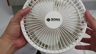 Unboxing SONA 8-inches Foldable Portable Wireless Mini Fan Model: SFP1915