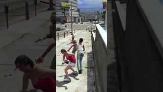 GTA 5 CRAZY GIRL LOS SANTOS MOMENT