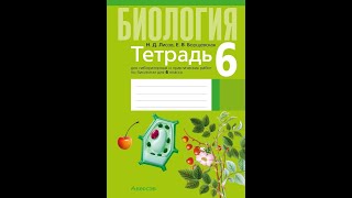 Тетрадь для лабораторных и практических работ по биологии для 6 класса. ГРИФ