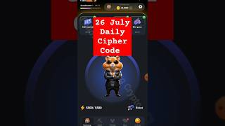 26 july hamster daily cipher code | today's  hamster Kombat daily morse code 26 july