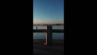 Cinematic 4K Drone Footage Of Crosby Beach Boat Lake Pier At Relaxing Blue Hour #youtubeshorts