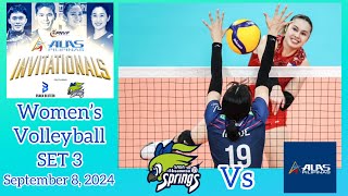 SAGA HISAMITSU SPRINGS VS ALAS PILIPINAS WOMEN’S VOLLEYBALL SET 3 PNVF ALAS PILIPINAS INVITATIONALS