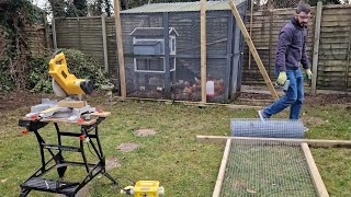 STARTING OUR CHICKEN RUN EXTENSION Part 1 OF 6