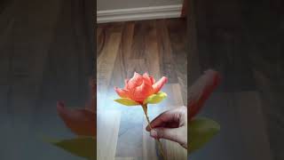 crape paper flower #shorts #youtubeshorts #shortsvideo