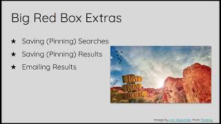 Lavery Library - The Big Red Box: More than the Basics