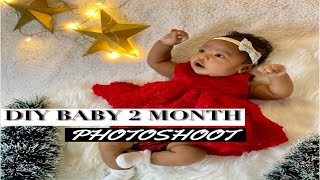 DIY BABY 2 MONTH PHOTOSHOOT