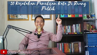 20 Kesalahan Penulisan Kata Di Ruang Publik