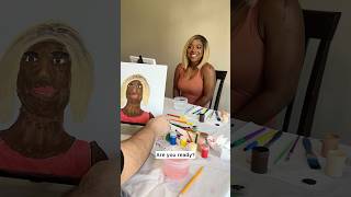 Paint your partner challenge 🤣 who won? #couplegoals #challenge #funnyshorts