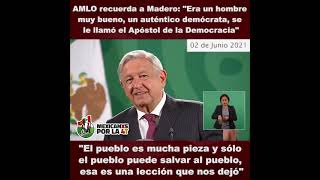 AMLO recuerda a Madero