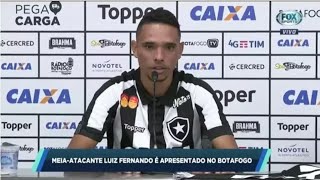 Botafogo apresenta meia-atacante Luiz Fernando!