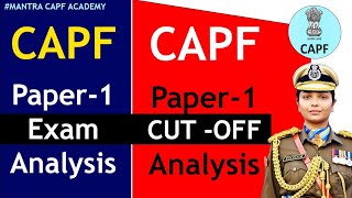 capf ac 2024 paper 1 cutoff & Exam Analysis | capf 2024 exam Analysis