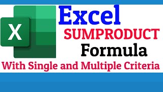 Excel SUMPRODUCT Formula With Multiple Criteria In Hindi