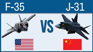 F-35 lightning II VS J-31  - Top Fighter Jets of the World Compared