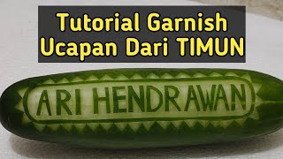 Tutorial Membuat text Garnish Timun