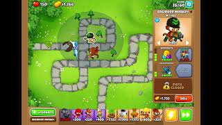 Only using support monkeys in btd6