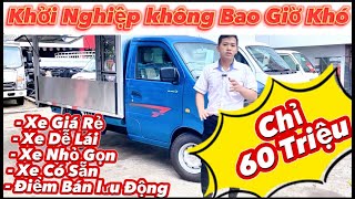 Báo giá xe tải SRM K9 990kg thùng kín cánh dơi 2023 | Xe nhỏ gọn điểm bánh lưu động #xetảidongben