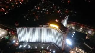 Night time helicopter flight over the Las Vegas strip 12/4/16