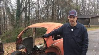 Cutting the top off a Volkswagen Beetle