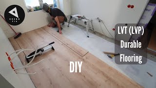 DIY high quality vinyl plank flooring (LVT/LVP) installation. Bathroom/kitchen renovation/Part 23